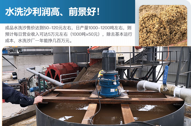 水洗砂的原料是什么？水洗沙一年能掙多少錢？