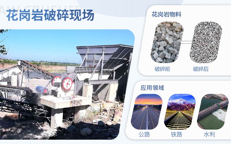花崗巖破碎用什么機(jī)器？配置一套花崗巖破碎設(shè)備需要多少錢(qián)?